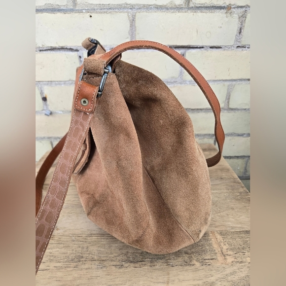 Vintage Hand Crafted Suede Bag - Picture 8 of 16